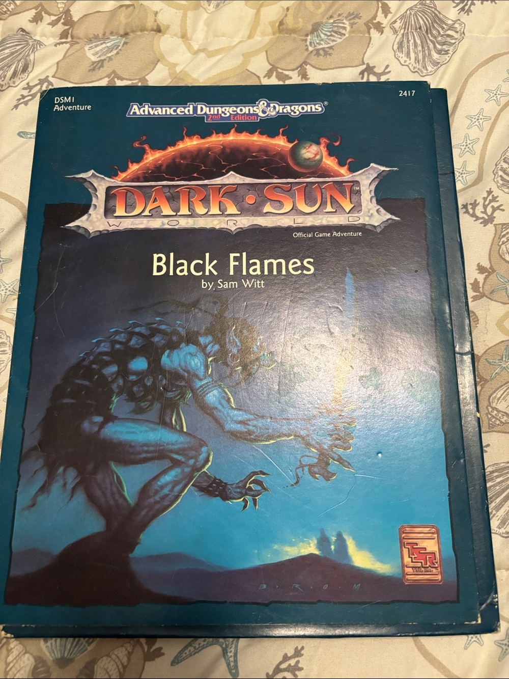 Dark Sun: Black Flames Adventure Module (Blue Cover)